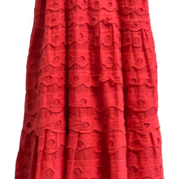 Anthropologie Maeve Eyelet Halter Midi Dress Size 2 - Picture 6 of 12